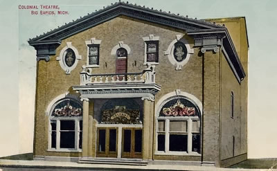 Big Rapids Cinema - Old Post Card